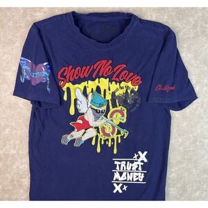 Civilized Brand Tee‎ Shirt Show No Love Urban Trust Money Embroidered Men Sz L